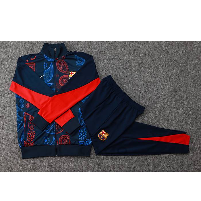 Tuta da Track di Giacca FC Barcellona 2024-2025 Rosso e Blu